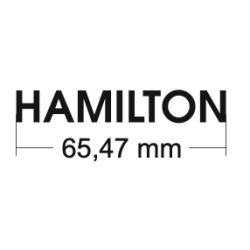 Inscription HAMILTON en acier inoxydable, hauteur 10 cm, sans rétroéclairage LED