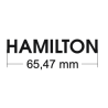 Inscription HAMILTON en acier inoxydable, hauteur 10 cm, sans rétroéclairage LED