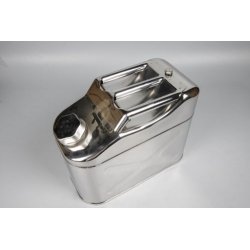 20 litre Stainless Steel Jerry Can with Screw Top & Built-in Spout